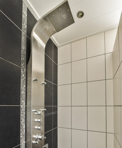 Shower with body jets